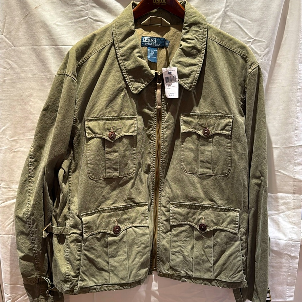 POLO Ralph Lauren 4 pocket field jacket, green, XL, new with tags, $200 MSRP